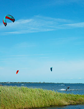 Kiteboarding on Hatteras Island