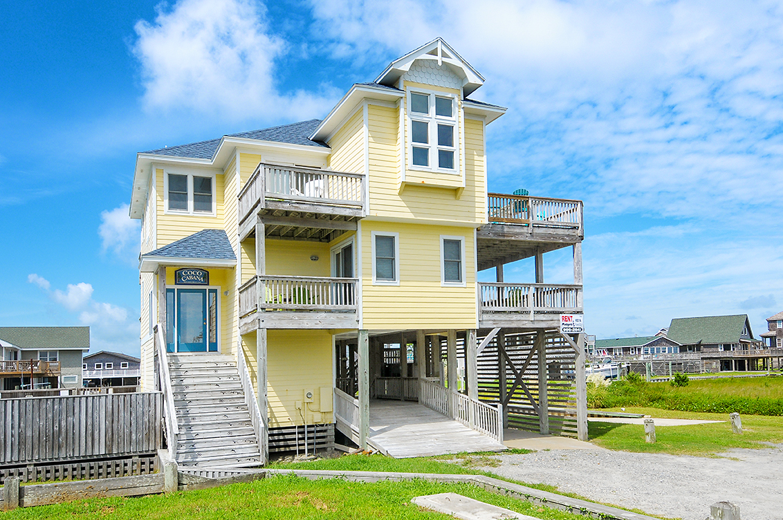 Exterior of one of our rentals in Hatteras