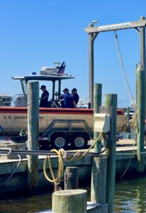 US Coast Guard Station Hatteras Inlet at Day at the Docks
